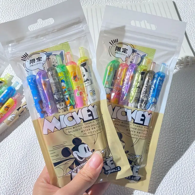

Pen Ins Anime Wind Neutral Pen Black Press Pen 0.5mm Smooth Office Exam Set Creative Cute Stationery Press Neutral Pen