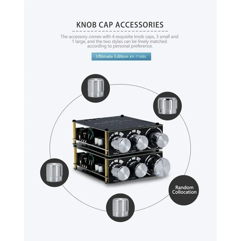 XY-T100L 2*100 Вт для Bluetooth 5 0 Плата усилителя сабвуфера Высокомощный аудио стерео