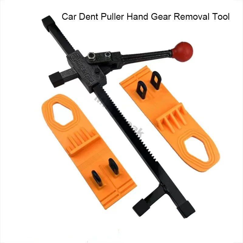 

Car Dent Puller Hand Gear Removal Tool Paintless Expander 2Pcs Sheet Glue Pulling Tabs Bodywork Repair Kit Automobile Accessries