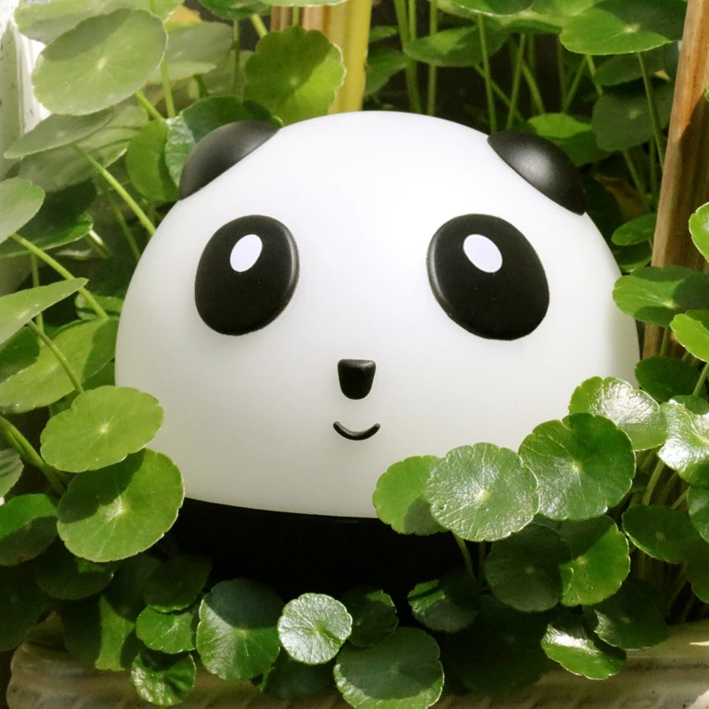 Drop shipping Squishy Bulbs Cute Silicone Lamp Christmas Wireless Night Lamp Panda Night Light Bing Dwen Dwen Star Bag