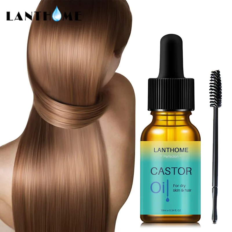 Castor Oil Hair Growth Product Eyebrow Eyelash Beard Growth Oils Moisturizing Scalp Prevent Hair Loss Washfree Hair Care Essence