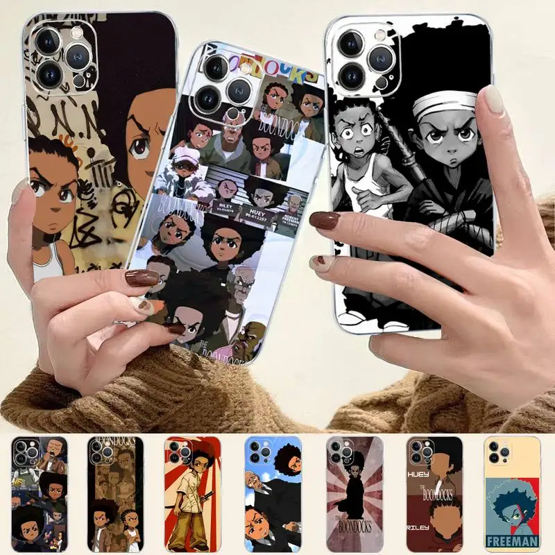 

The Boondocks Phone Case For iPhone 14 11 12 13 Mini Pro XS Max Cover 6 7 8 Plus X XR SE 2020 Funda Shell