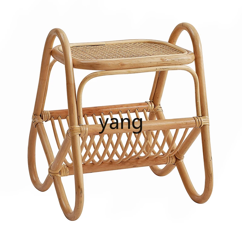 ZL небольшой журнальный столик двойной стеклянный угловой простая полка для