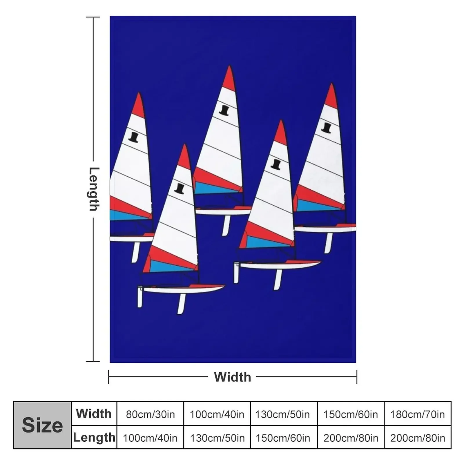 Детское фланелевое одеяло Topper Sailboats Racing