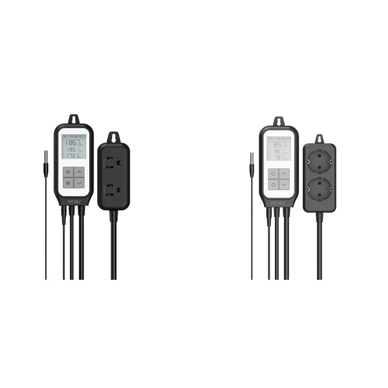 

Wifi Digital Temperature Thermostat Outlet Plug Heating Cooling Mode For Aquarium Home Tuya Smart App Control