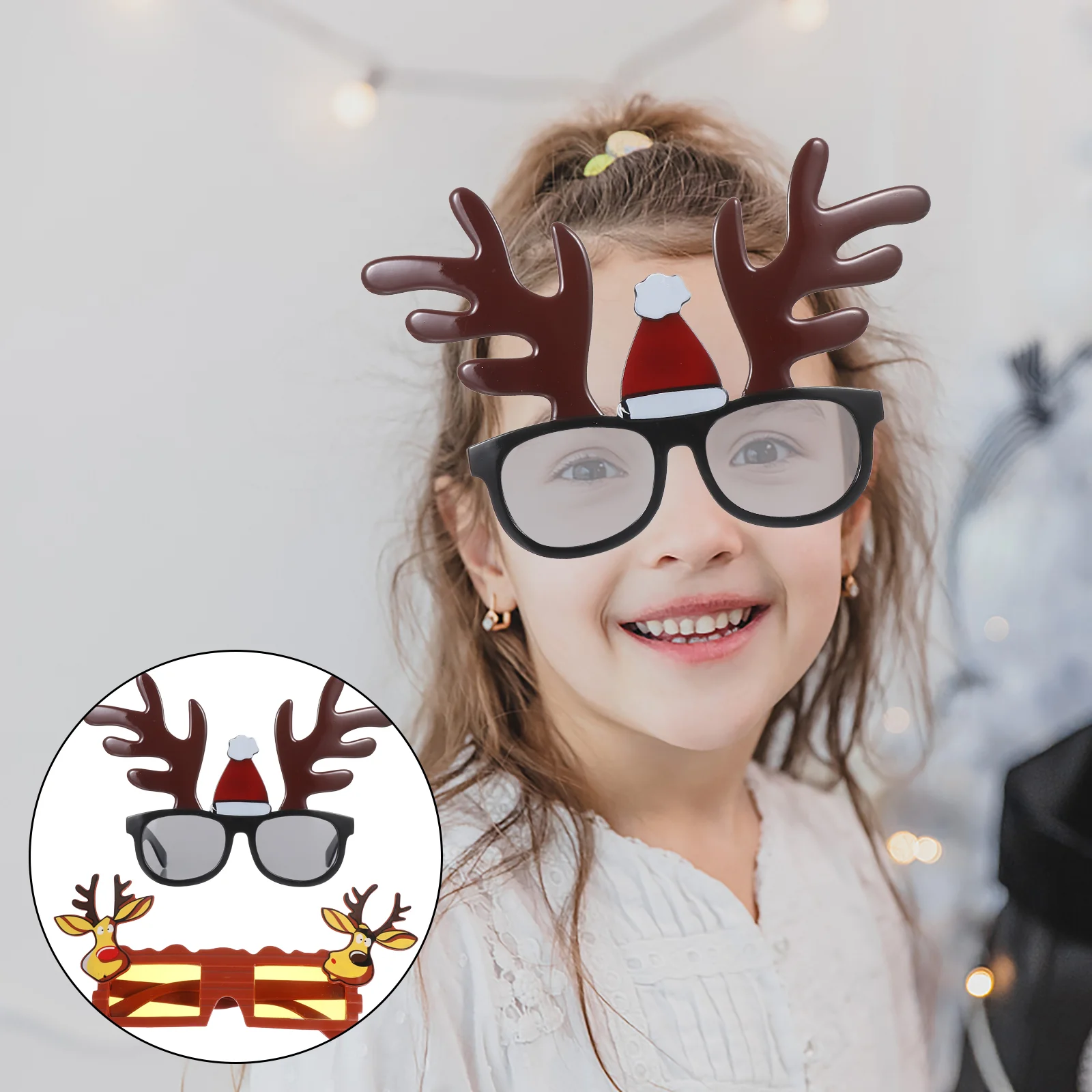 

Christmas Glasses Eyeglasses Novelty Sunglasses Santa Funny 3D Claus Reindeer Carnival Decorationcostume Party Eyewear Cosplay