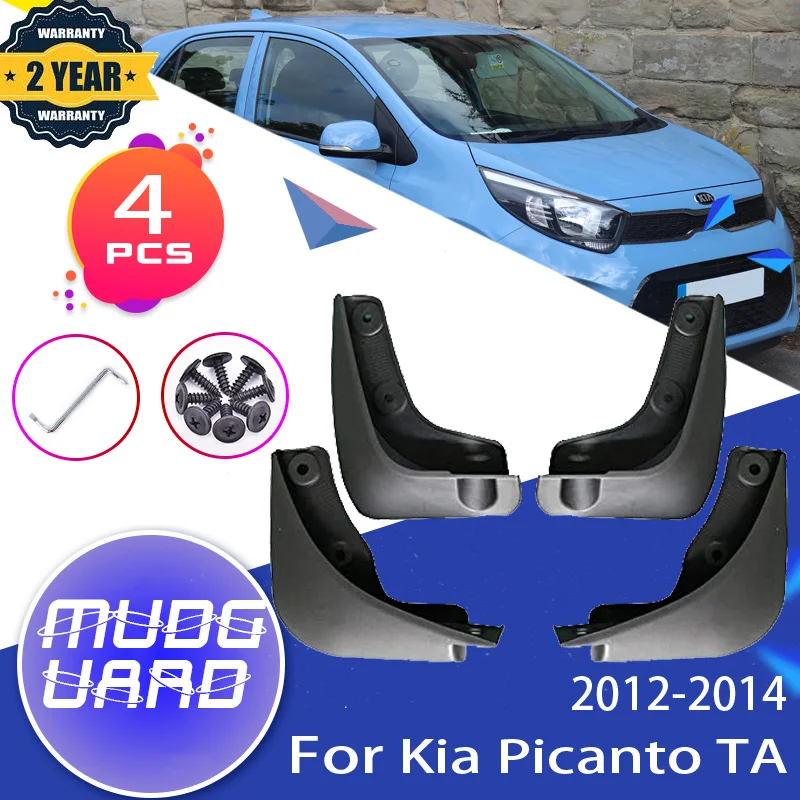 

4x Car Mud Flaps For Kia Picanto Morning TA 2012 2013 2014 Front Rear MudFlaps Fender Mud Guard Splash Flap Mudguard Accessories