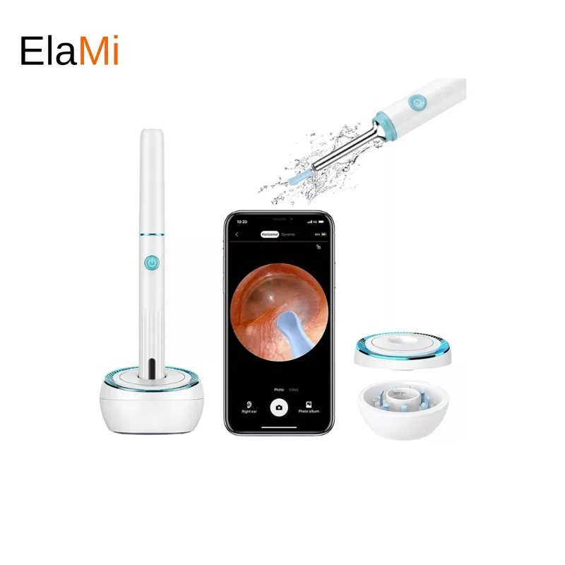 

ELAMI Otoscope Camera 1-3pcs for Veterinary 3.5mm Wifi Smart Visual Ear Sticks Endoscope 500W High Precision Earpick Mini Camera