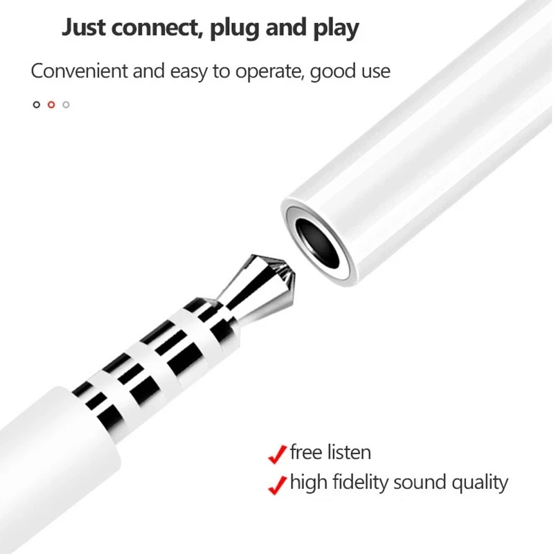 Original Lightning to 3.5mm Adapter Headphones AUX Cable For Apple iPhone 14 13 12 11 Pro Max mini X XS Connector Audio Splitter