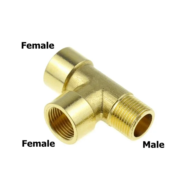 

Латунный тройник для труб WYWBEY 1/8 1/4 3/8 1/2 3/4