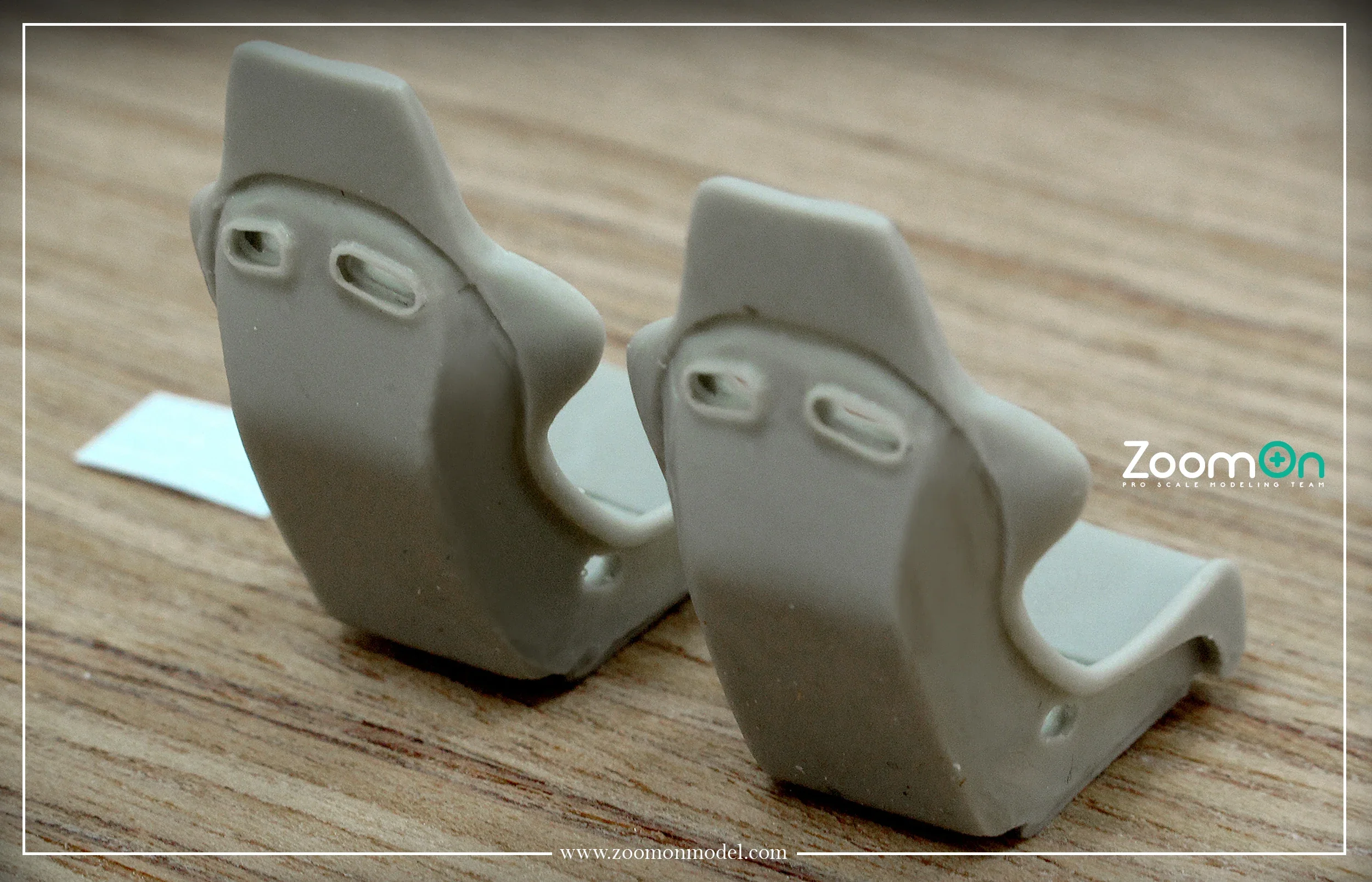 ZoomOn Z031 Модель автомобиля Смола Запчасти Невеста Zeta II Гоночное сиденье Детальный