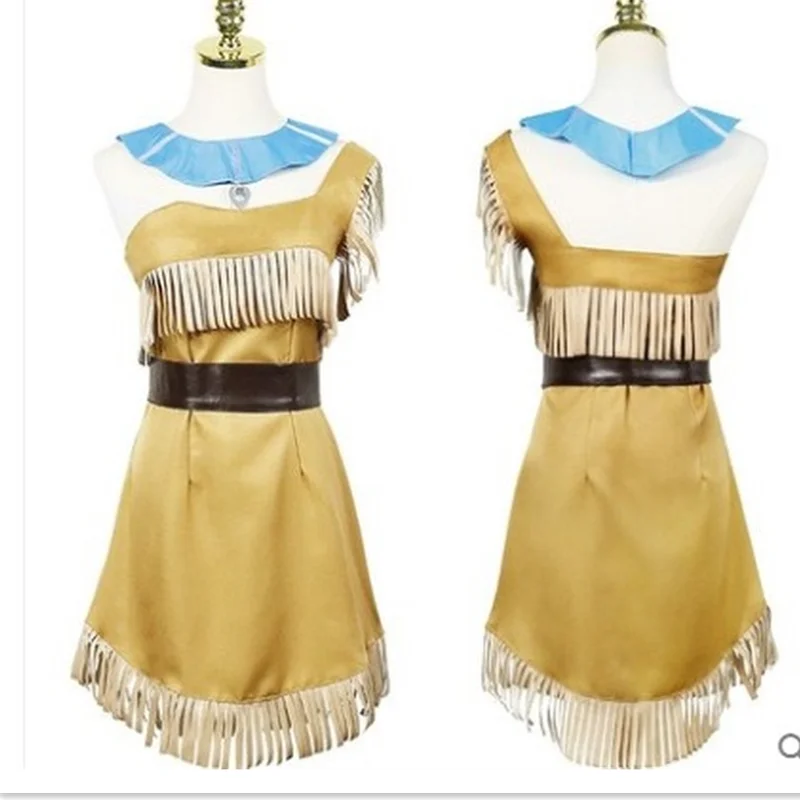 Взрослый женский костюм для косплея из аниме-фильма матоака Покахонтас платье