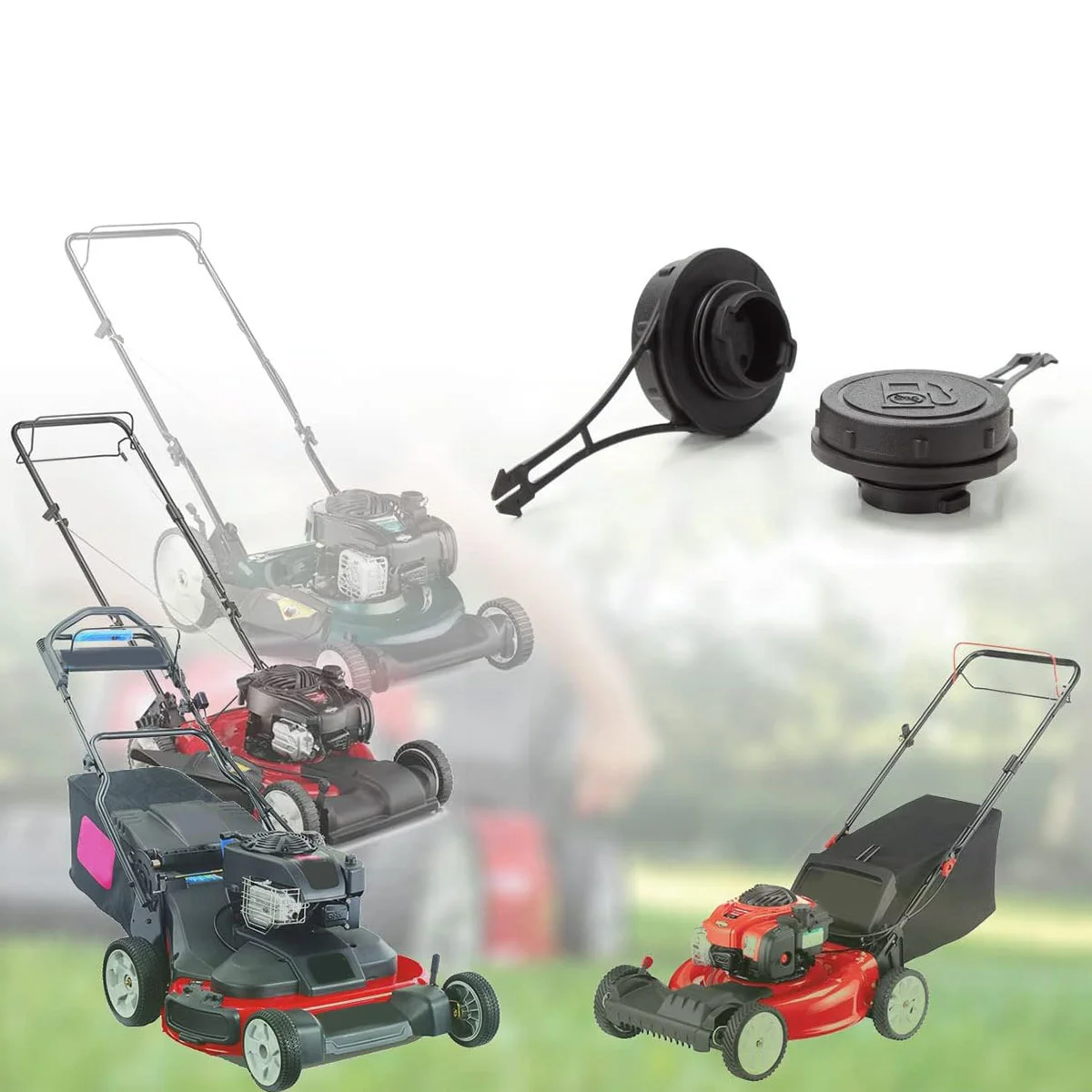 799585 крышка топливного бака подходит для Briggs &amp Stratton Mower550E 55 Замена 799684 ДЛЯ 2Pc