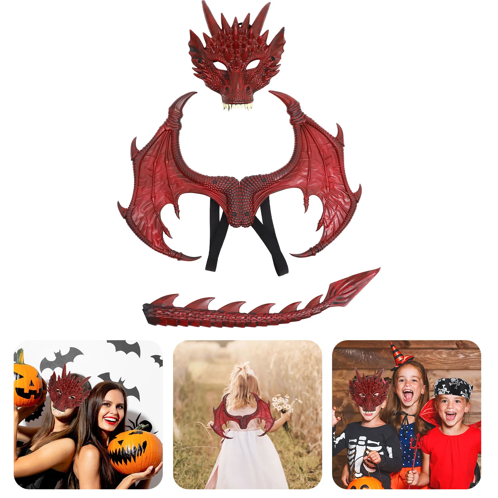 

Kids Set Costume Wing Tail Cover for Boys
