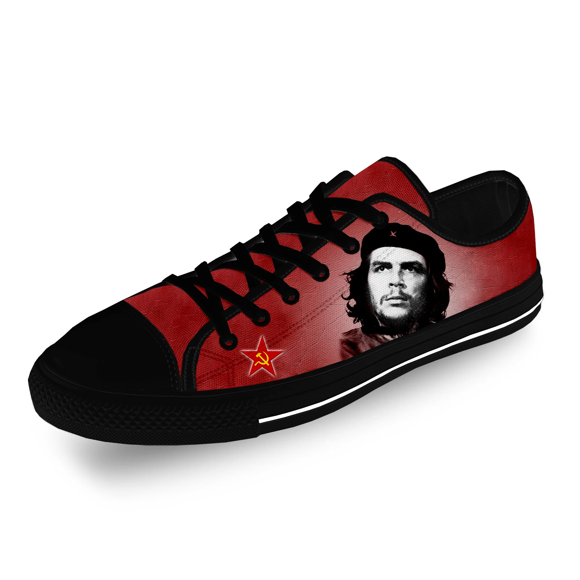 

Кроссовки Che Guevara с принтом героев коммунистической моды, повседневные холщовые туфли с низким берцем и 3D принтом, легкие дышащие, для мужчин и женщин