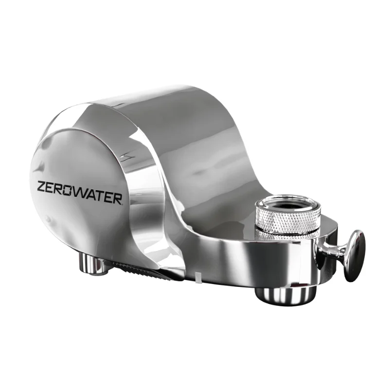 

ZeroWater ExtremeLife Faucet Mount Filtration System for Sink, Chrome; Easy Change Eco Filter