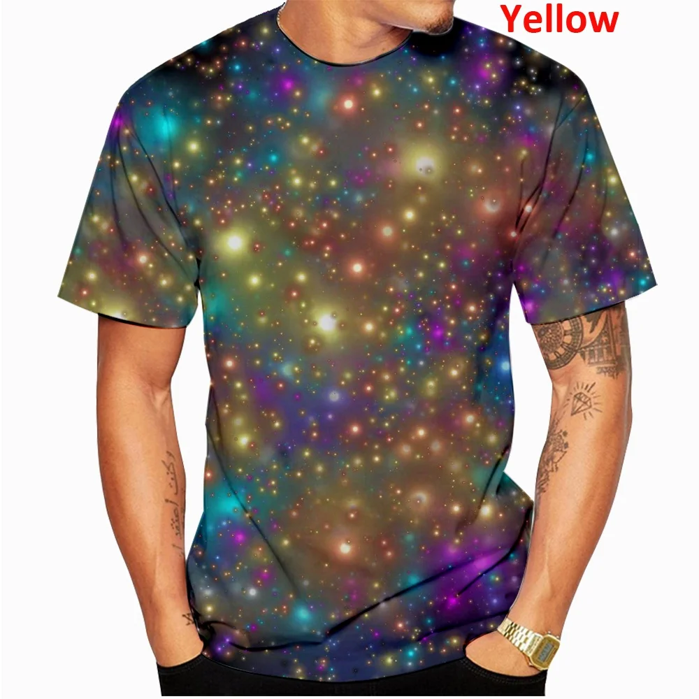 

Men's 3D Printed Starry Sky T Shirt Unisex Pullover Tee Shirts Personality 3d Short Sleeve Summer Sweatshirt Shirts