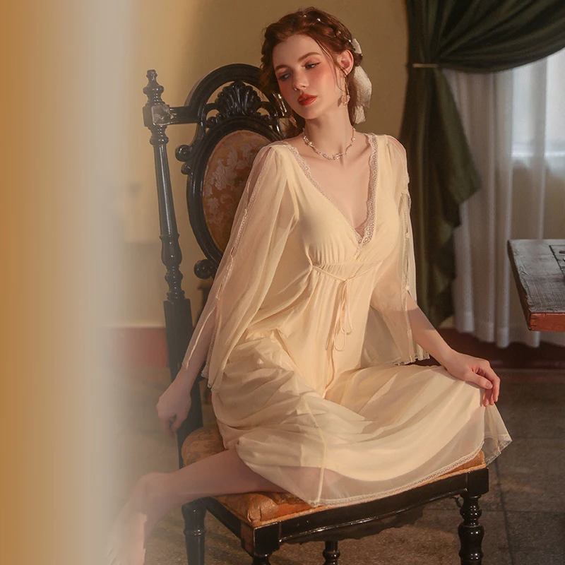 Sexy Mousse Sexy Pajamas Suspenders Backless Women's Summer Thin V-neck Comfortable Nightdress Women's Homewear Suit