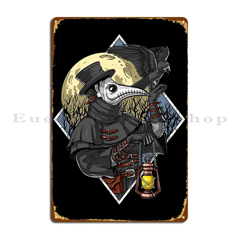

Plague Doctor Metal Sign Funny Party Club Bar Custom Cinema Tin Sign Poster