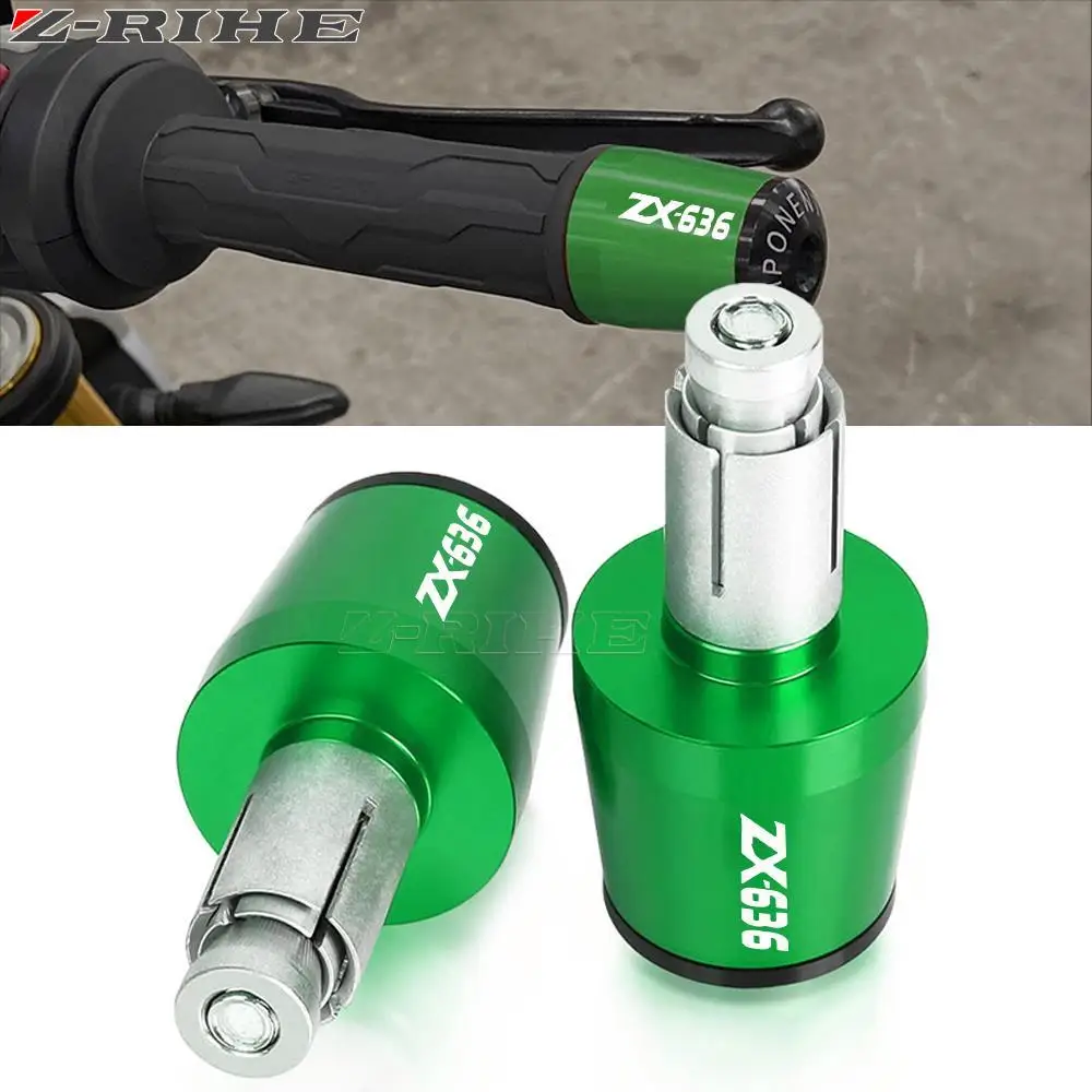

Motorcycle Handle Bar Ends Handlebar Grips End Cap Silder Plug For Kawasaki ZX636 ZX636R ZX-636 ZX-636R 2019 2020 2021 2022 2023