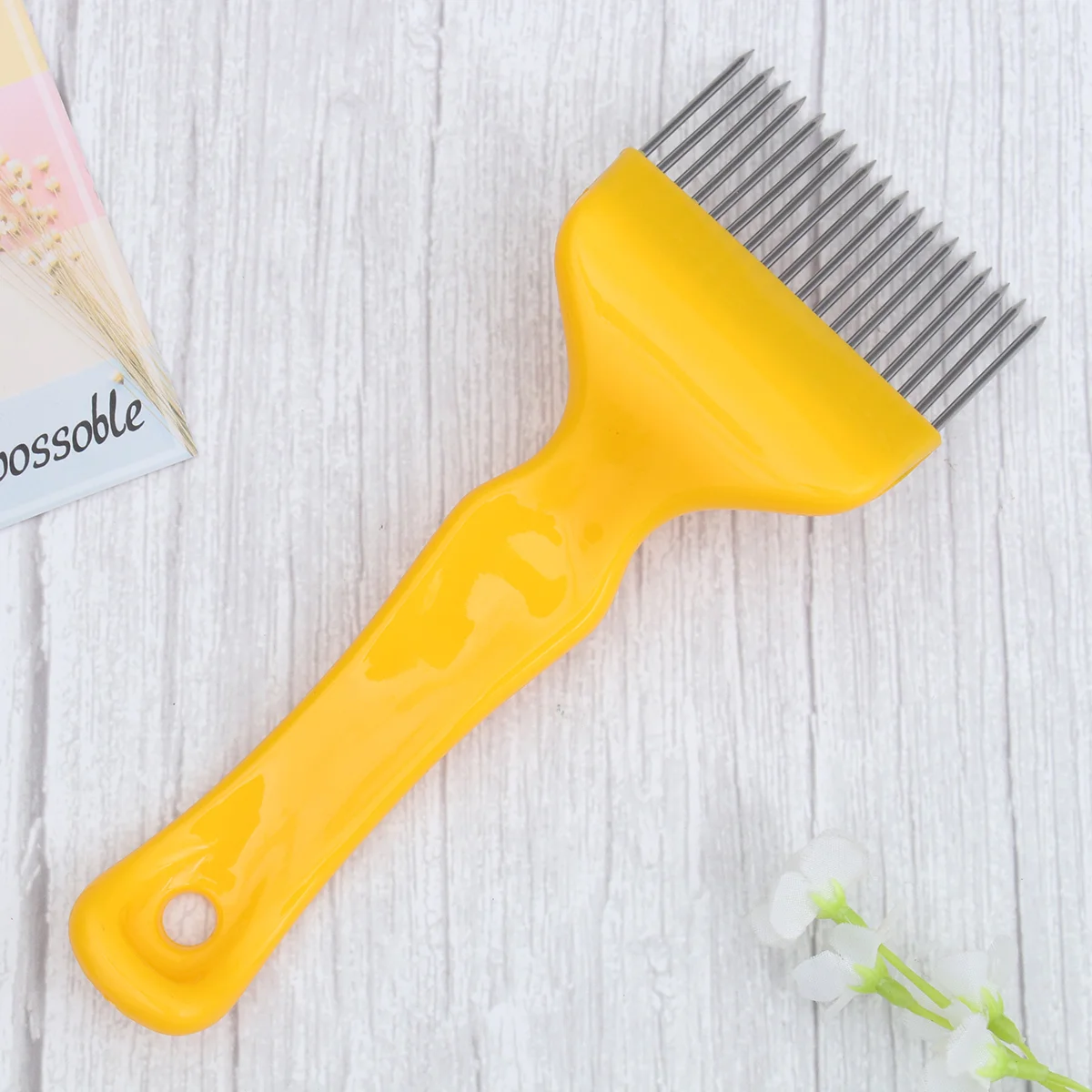 

1PC Bent Lightweight Useful Practical Handy Needle Creative Stainless Steel Tines Comb Uncapping Fork