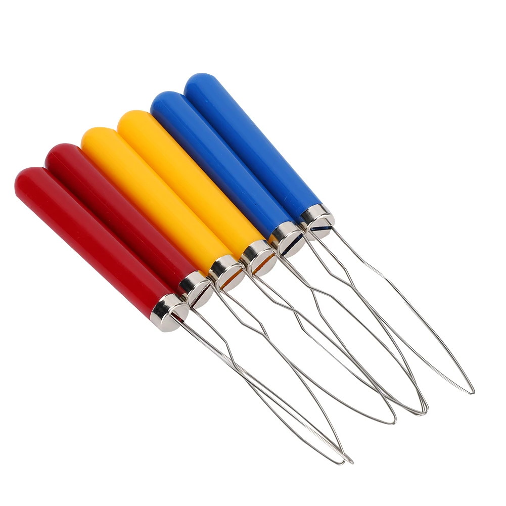 

6PCs Wire Loop Button Hook Zipper Pull Assist Tool DIY Accessories Sewing Embroidery Tools Wire