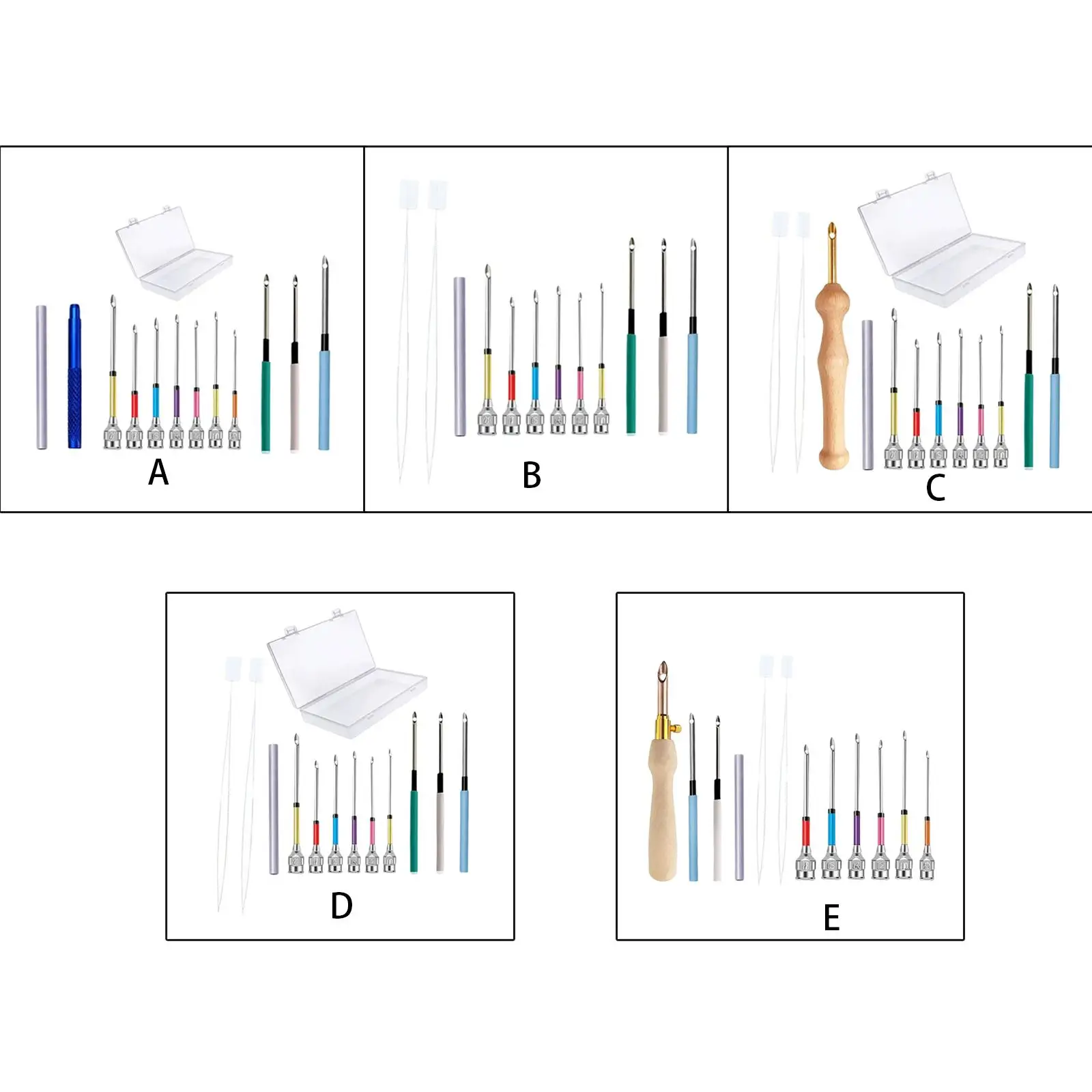 Набор для вышивки иглой 12 шт. инструмент рукоделия начинающих взрослые Стеганные