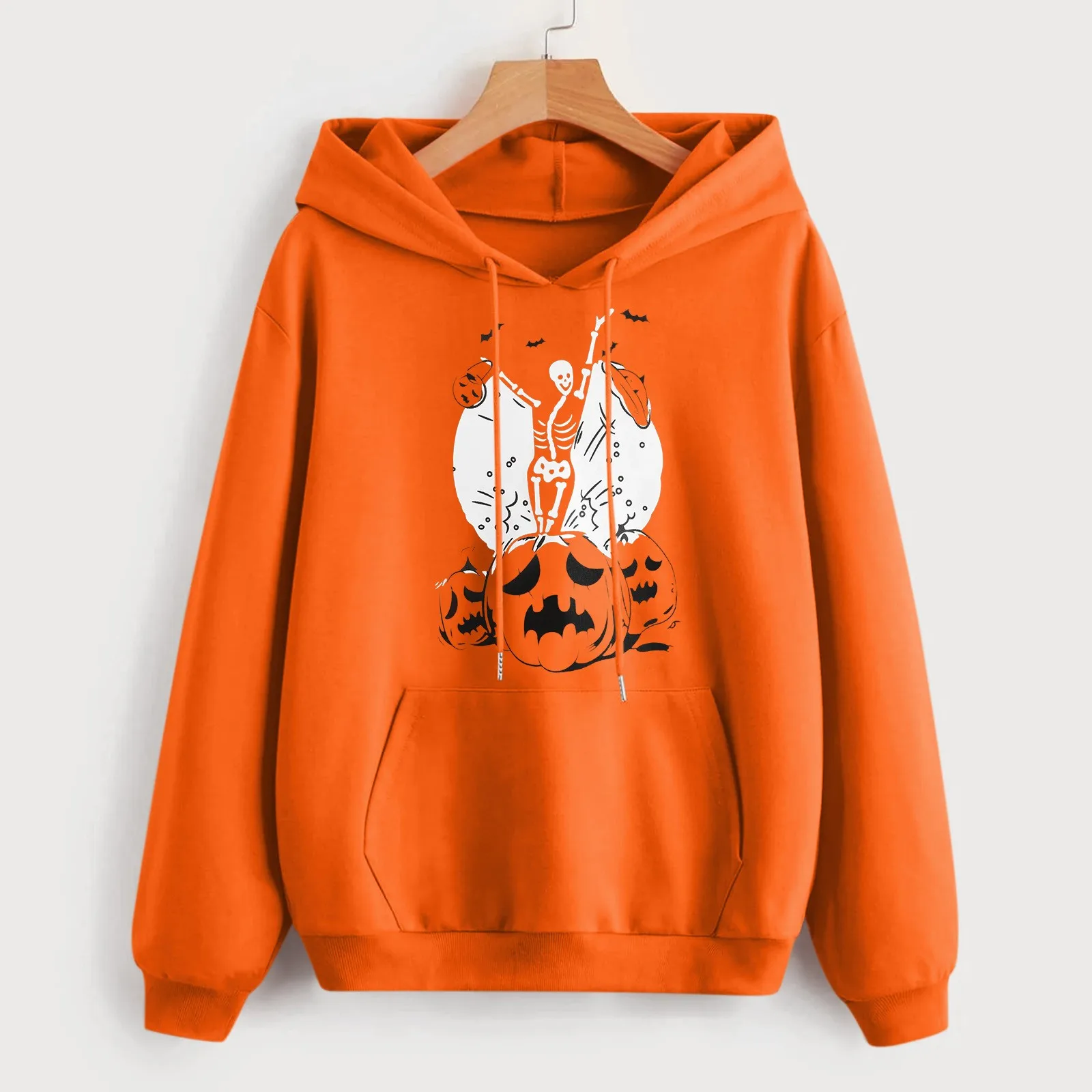 

Ladies Business Casual Zip Sweater Womens Casual Print Long Sleeve Hooded Pocket Sweatshirt Loose Tops Womens Zipped Hoodies