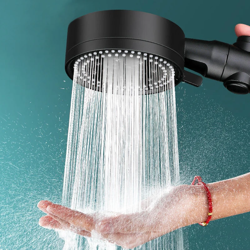 

High Water Shower Bathroom Stop Mode For Bathroom Water Shower One-key 5 Accessories Head Eco Massage Adjustable Saving Pressure