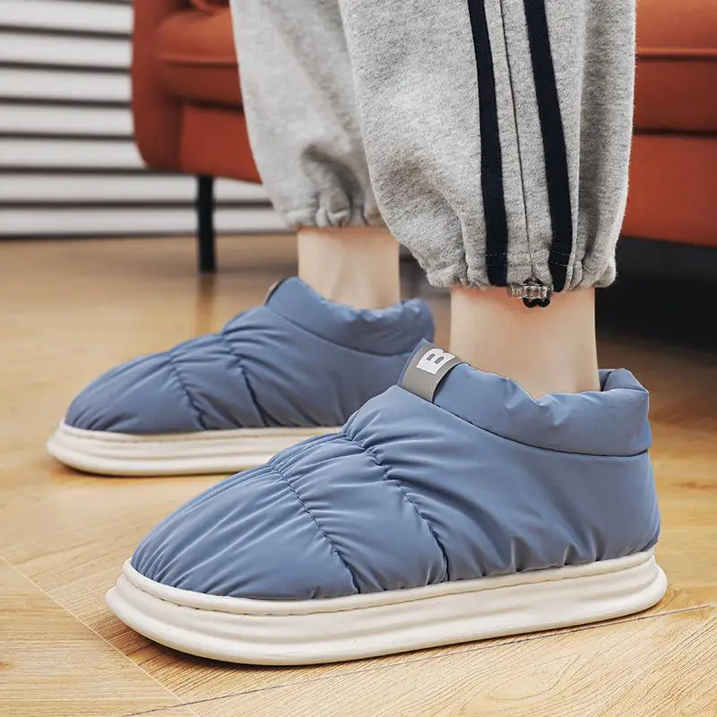 

2023 New Snow Boots Thickened Snow Cotton Boots Winter Men and Women Warm with Velvet Bread Shoes