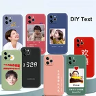 Чехол для iPhone 13 12 11 Pro Max Mini SE XS XR 7 8 6S Plus, жидкий силиконовый чехол с фото, полная защита для камеры, сделай сам