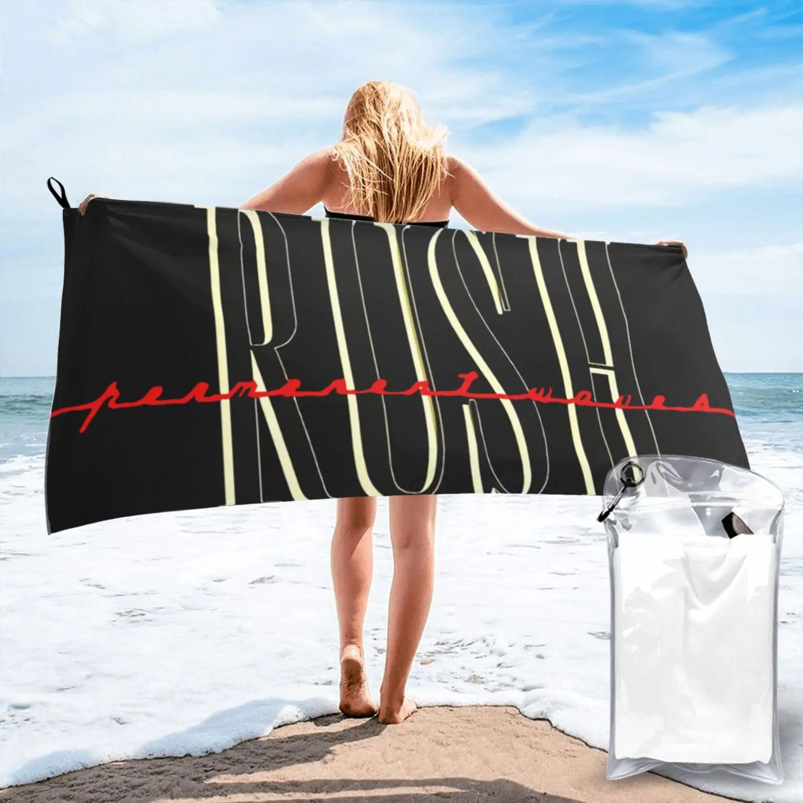 

Official Rush Permanent Waves Band Tour 5361 Beach Towel Xxl Beach Towel Beachwear Beach Bath-House Kitchen Towels Towel Beach