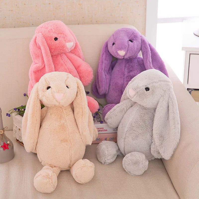 

Long Eared Rabbit Plush Doll Baby Toys Hot Sell Kawaii Bunny Plush Toys Small Stuffed Animals Appease Sleeping Toys For Babies