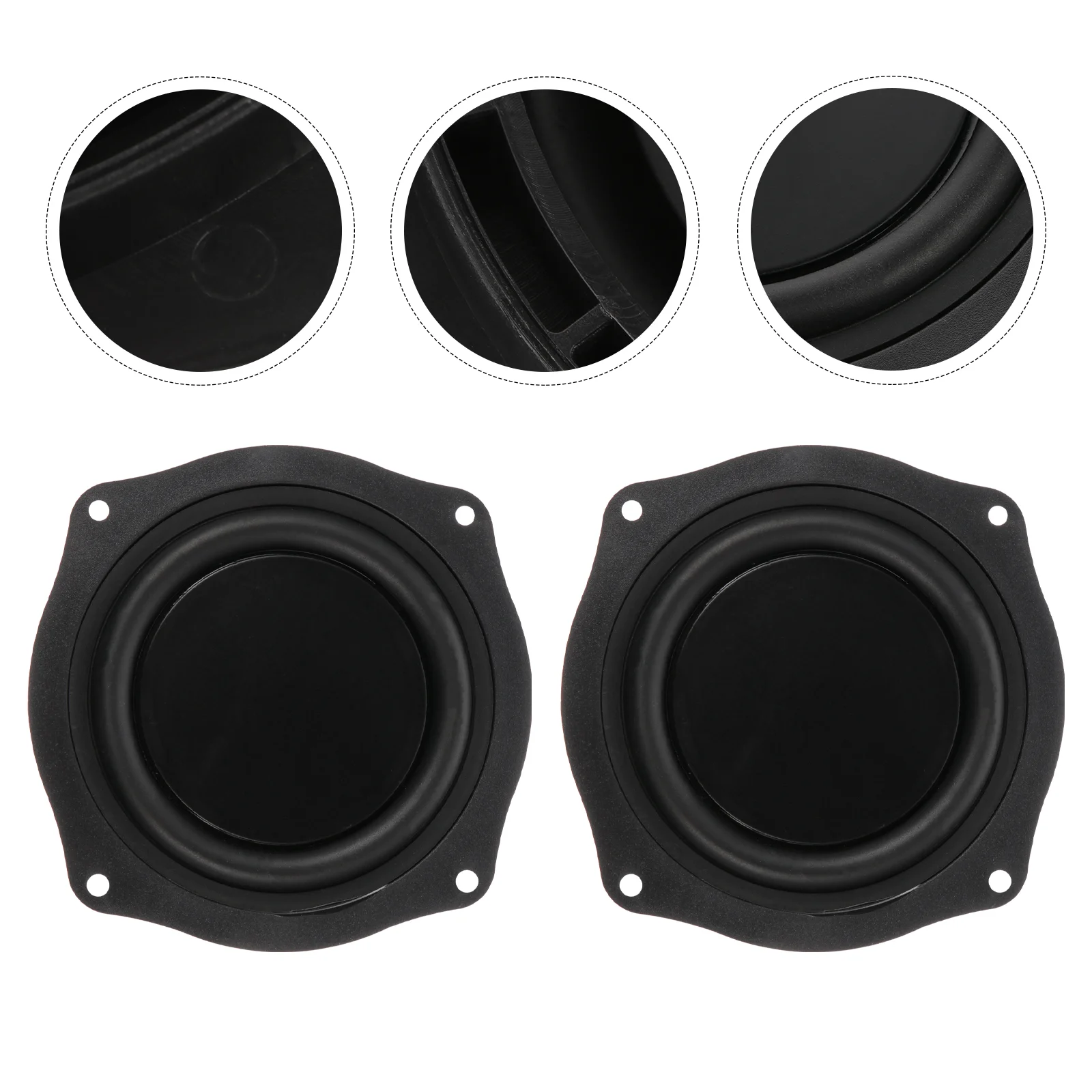 

2 PCS Passive Speaker Vibration Car Stereos Radiator Accessories Iron Vibrating Membrane
