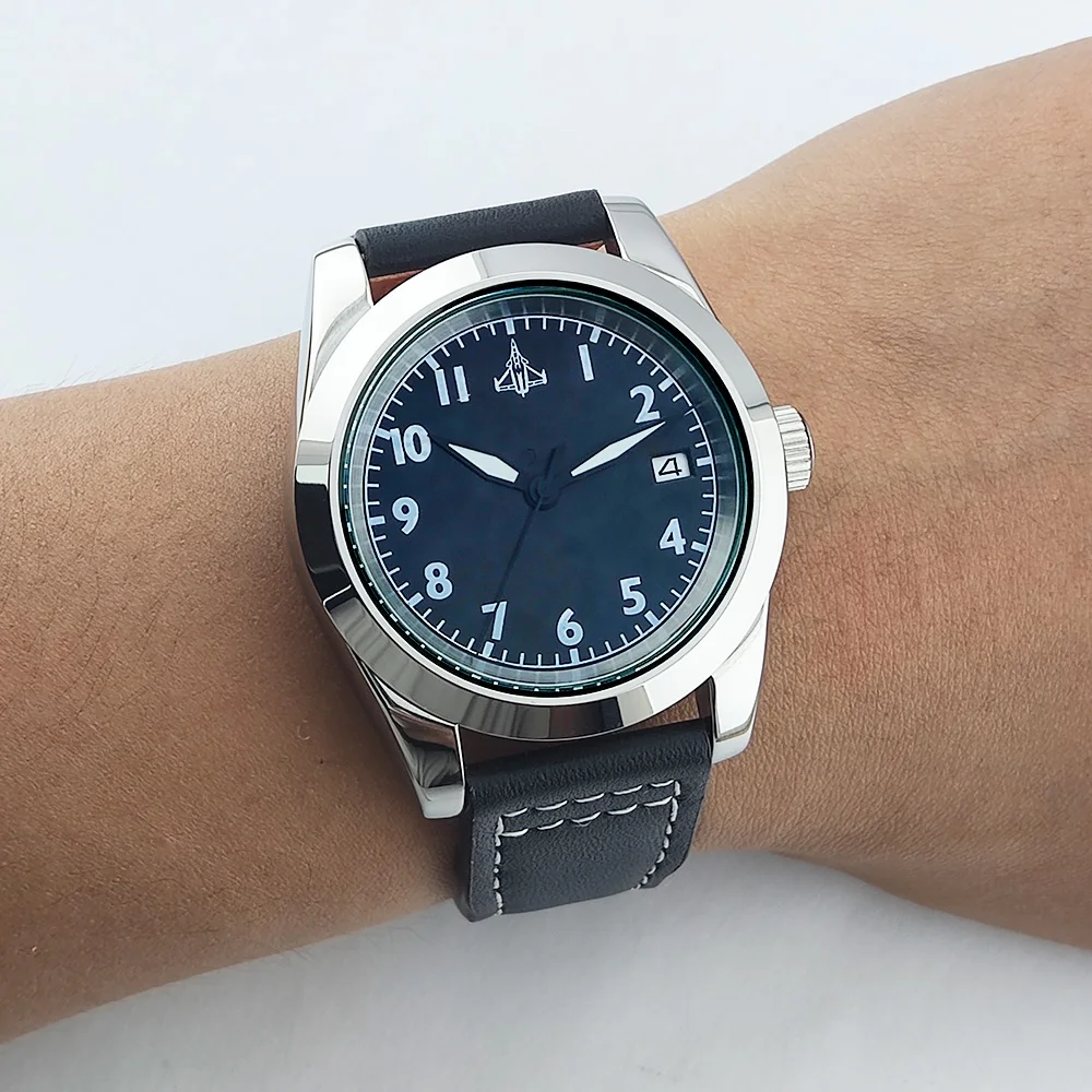 Часы OUMASHI-38 мм NH35 деловые повседневные модные водонепроницаемые механические