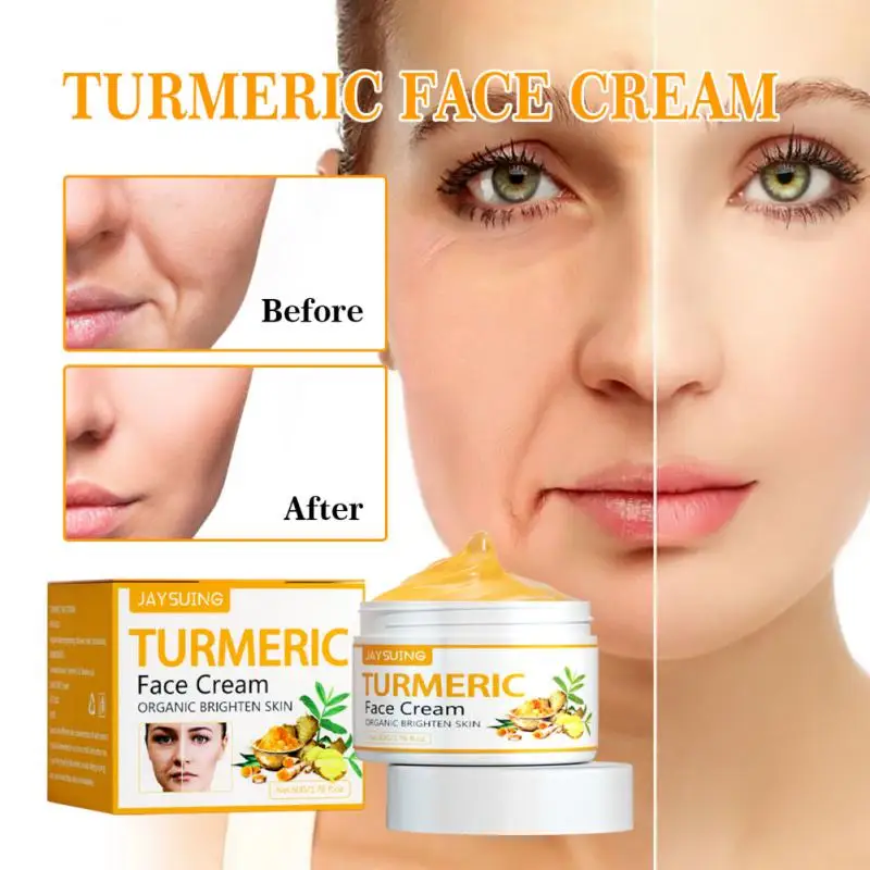 

Women Turmeric Face Cream Facial Lightens Wrinkles Lifts And Firms Brightens Tone Prevents Aging Fade Skin Care Cosmetics Makeup