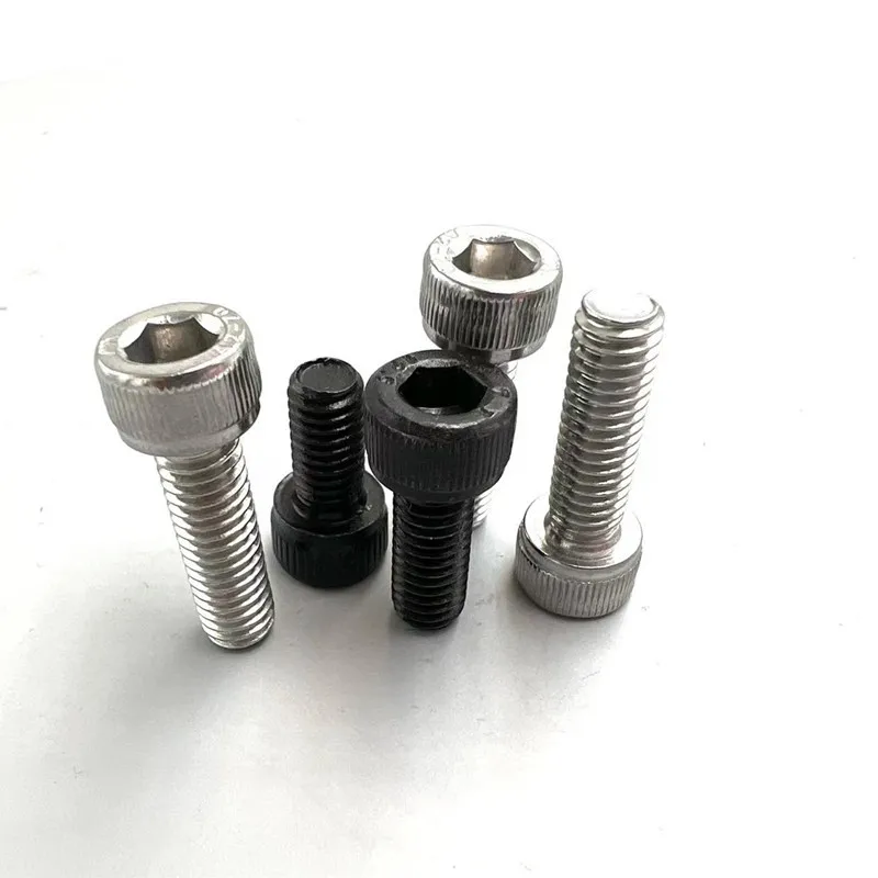 

10pcs M3 M4 M5 M6 M8 304 A2 Stainless Steel Black grade 12.9 steel DIN912 Hexagon Hex Socket Head Cap Allen Bolt Screw L=4-150mm