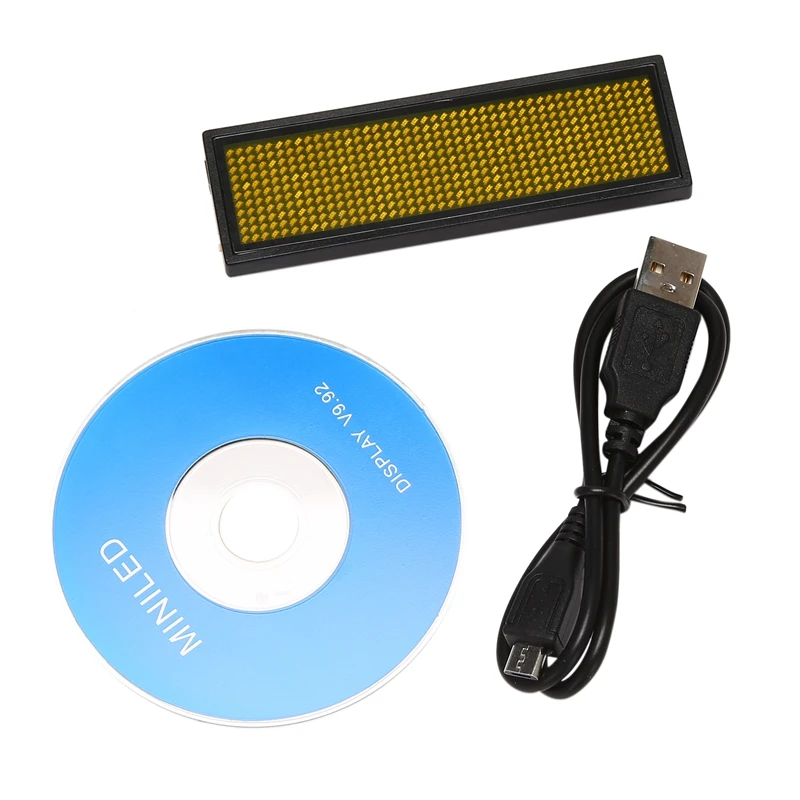 

Programmable LED Digital Scrolling Message Name Tag Id Badge(11X44 Pixels)