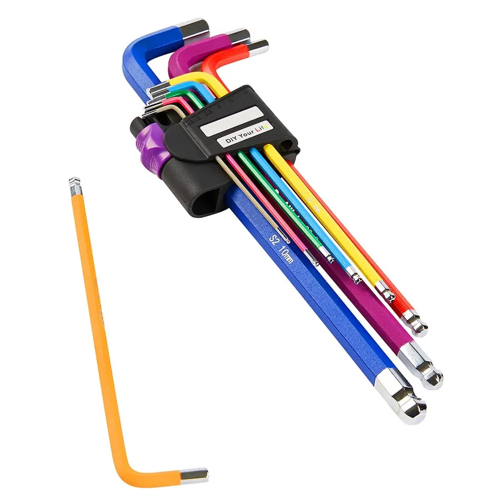 Набор шестигранных ключей с шаровым концом 1 5-10 мм 9 шт.