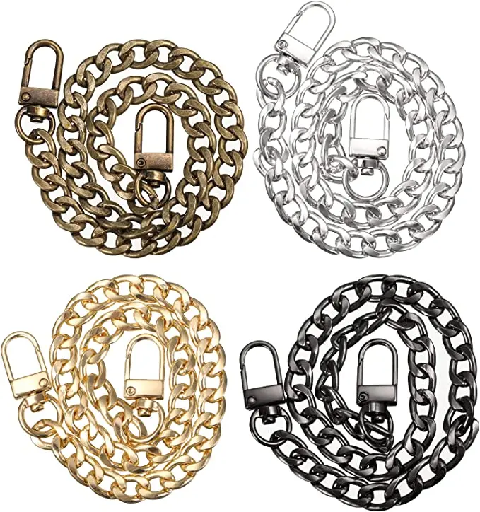 

Pack of 4 Handbag Link Chain Purse Shoulder Strap Connector Accessories