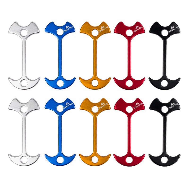 

10Pcs Deck Anchor Pegs, Fishbone Tent Stakes Pegs Lengthen Deck Nail Anchor Stopper Guyline Tensioner Camping Accessories