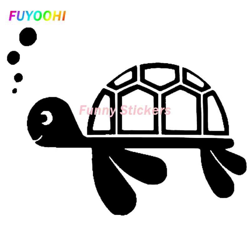 

FUYOOHI Exterior/Protection Funny Stickers Sea Turtle Car Motorbike Wall Sticker Decal Funny Car Window Bumper PVC Decal Sticker