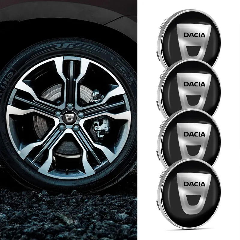 

4pcs 60mm Wheel Center Cap Logo Hub Cover Badge Emblem for Dacia Duster Logan Sandero 2 Mcv Sandero MK Cilo Stepway Dokker 2022