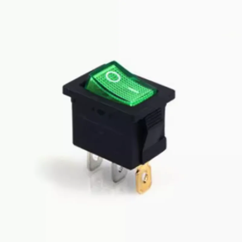 

5 шт., кнопочный Переключатель KCD1 21 х15 мм, 3 контакта, 6 А, 250 В переменного тока, 10 А, 125 В переменного тока, черный, красный, белый