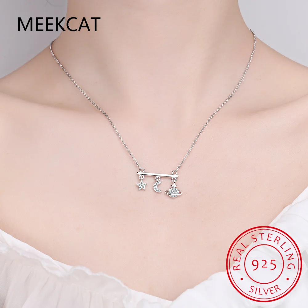 Ожерелье-чокер со звездным небом из стерлингового серебра 925 пробы