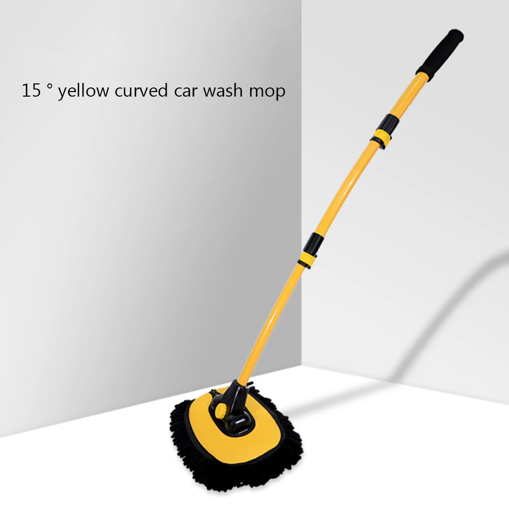 

Telescopic Rod Car Wash Mop Brush Car Maintenance Auto Supplies Accessories for Auto Roof Window Cleaning Supplies