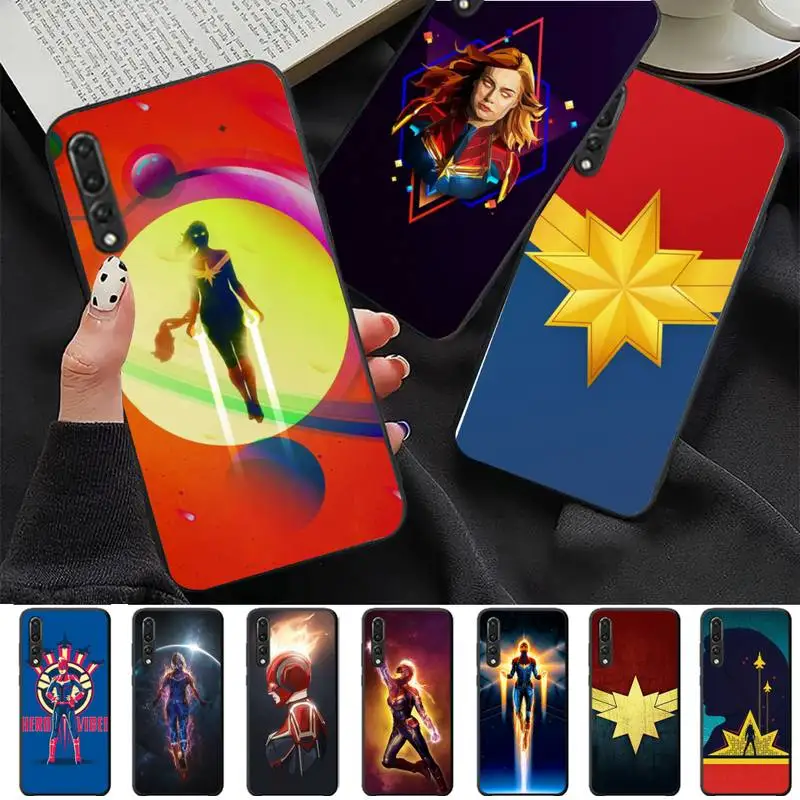 

Disney Captain Marvel Phone Case for Huawei P30 40 20 10 8 9 lite pro plus Psmart2019