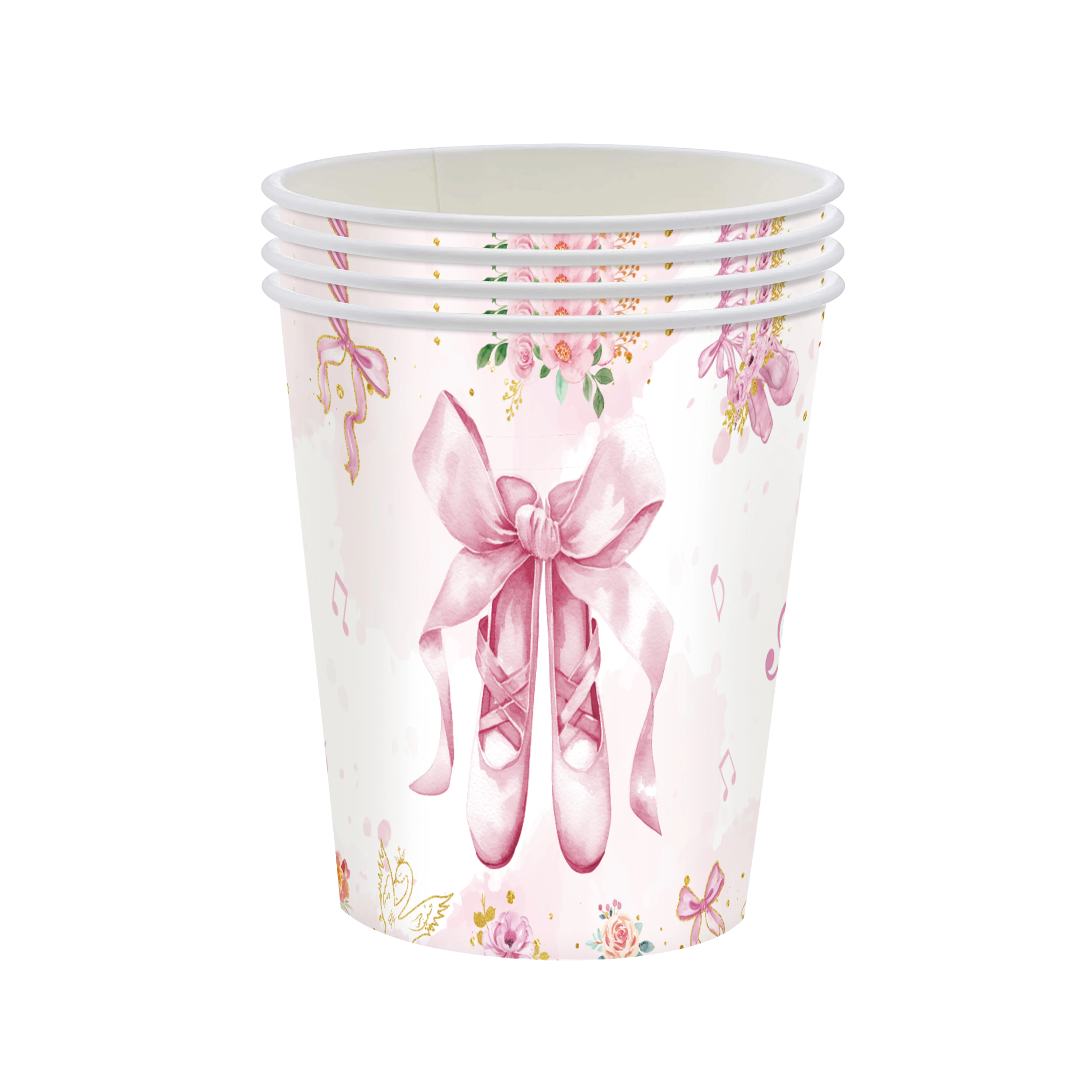 

Балетные цветы, украшения для дня рождения, вечерние одноразовые посуды, бумажные салфетки, чашки, тарелки, скатерти, соломинка