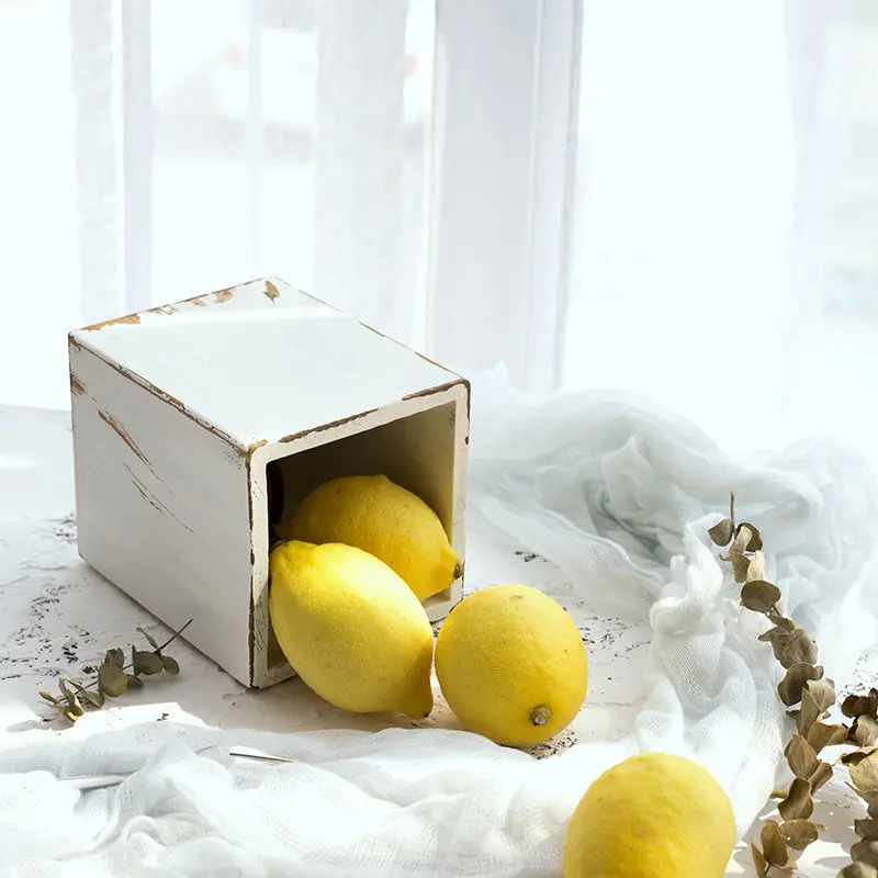 Ретро квадратный деревянный держатель для ручек палочки еды кухонная посуда