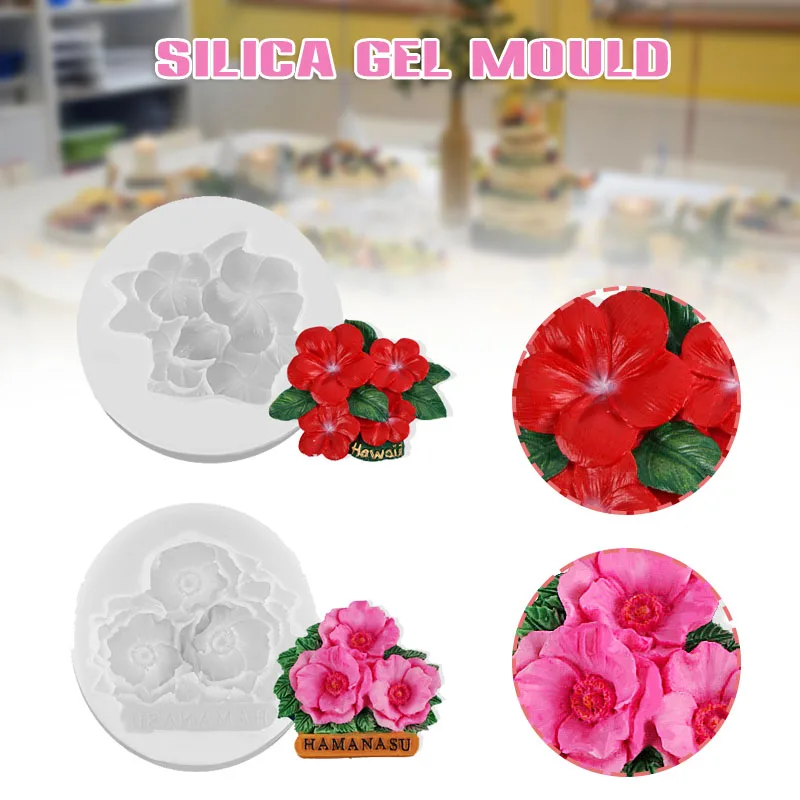 

HOT Flowering Shrubs Silicone Casting Die Multifunctional Soft Stencil DIY Craft Tools for Chocolate Soap Cake Wax